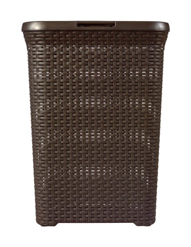 Kosz na pranie  40l ciemny brązowy  Curver Rattan Style 3253920709035 9