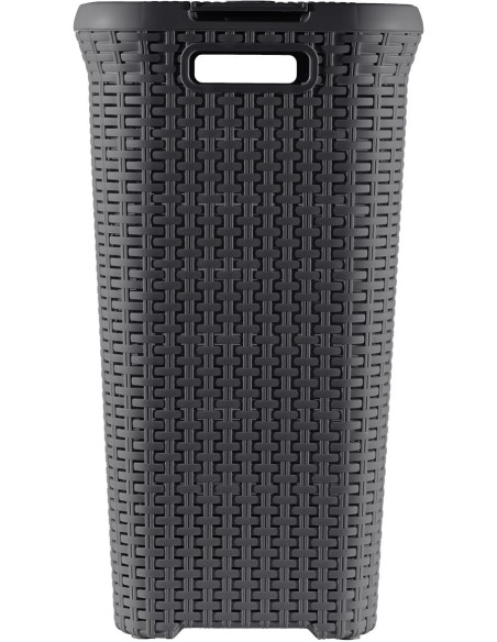 Szary kosz na pranie 40l Curver Rattan Style 3253920709011 30