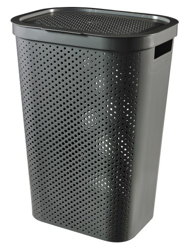 Ciemny szary kosz na pranie 60l Curver Infinity Recycled 3253924754161 11