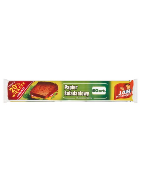 Papier śniadaniowy w arkuszach 50 sztuk Jan Niezbędny - Papier śniadaniowy w arkuszach 50 sztuk Jan Niezbędny 5900536265506 3