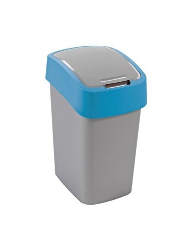 Kosz na śmieci 9L srebrny/niebieski Curver Flip Bin 3253922170154 5