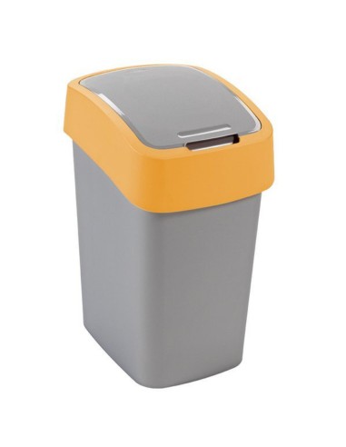 Srebrny lub pomarańczowy kosz na śmieci 25L Curver Flip Bin 3253922171083 4