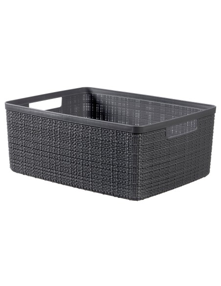 Organizer Curver Jute 12l ciemny szary - Pudełka i koszyki Organizer Curver Jute 12l ciemny szary 3253921905078 4