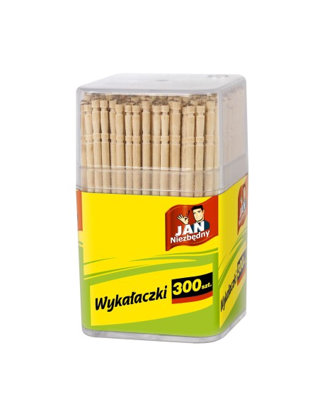 Wykałaczki drewniane w pudełku 300szt Jan Niezbędny - Wykałaczki drewniane w pudełku 300szt Jan Niezbędny 5900536255040 2