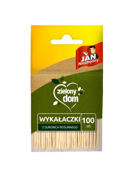 Eko wykałaczki bambusowe eko 100szt Jan Niezbędny Zielony Dom - Eko wykałaczki bambusowe eko 100szt Jan Niezbędny Zielony Dom 5900536255033 2