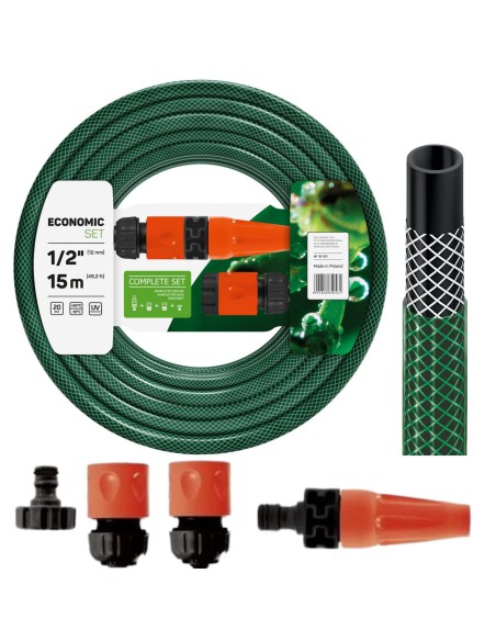 Wąż ogrodowy 3/4" 20m + zraszacz + końcówki Cellfast Economic 5901828850264 16