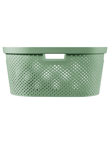 Pojemnik kosz na pranie do magla 40l zielony Curver Infinity Recycled 3253924755243 3