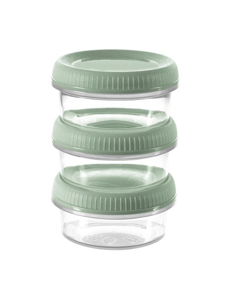 Zestaw szczelnych pojemników na sosy i żywność 3 x 80 ml 3 szt. Curver Eco - Zestaw szczelnych pojemników na sosy i żywność 3 x 80 ml 3 szt. Curver Eco 3253924832487
