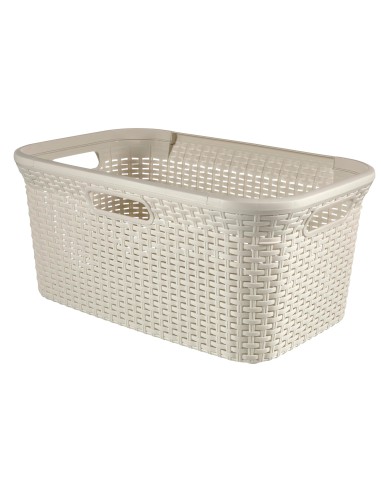 Kremowy kosz na pranie Curver Rattan Style 45l 3253920708007 5