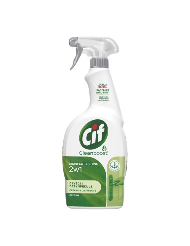 Spray do czyszczenia i dezynfekcji 750ml CIF Disinfect&Shine Original 8710522888872