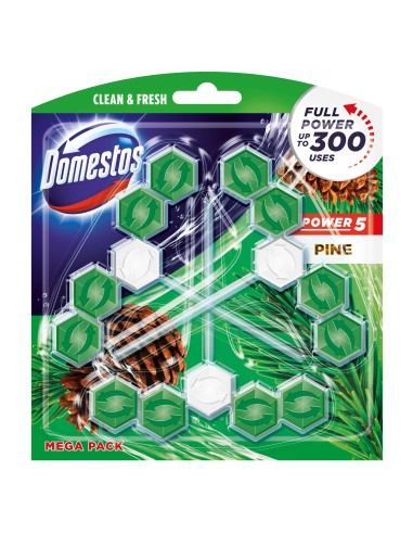 Dodnowa zawieszka do WC 3x55g DOMESTOS Power 5  8710908736056