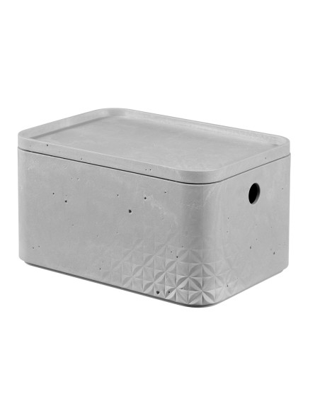 Pojemnik z pokrywką do przechowywania 4l Curver Beton  - Pudełka i koszyki Pojemnik z pokrywką do przechowywania 4l Curver Beton  7290112632074 9