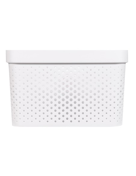 Pojemnik do łazienki, pokoju do przechowywania 17l ażurowy Curver Infinity Recycled - Pudełka i koszyki Pojemnik do łazienki, pokoju do przechowywania 17l ażurowy Curver Infinity Recycled 3253924740256 2