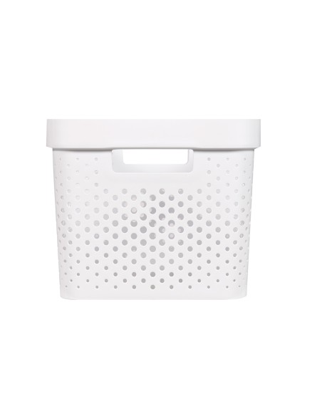 Pojemnik do łazienki, pokoju do przechowywania 17l ażurowy Curver Infinity Recycled - Pudełka i koszyki Pojemnik do łazienki, pokoju do przechowywania 17l ażurowy Curver Infinity Recycled 3253924740256 3