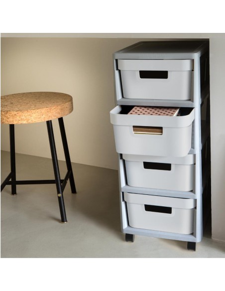 Regał na kółkach 4 szuflady 4x11l Curver Infinity 3253924355009 2