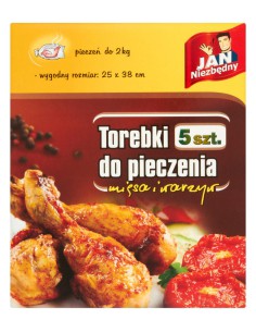 Torebki do piekarnika na mięso i warzywa 25x38cm 5szt Jan Niezbędny 5900536273129