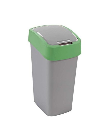 Kosz 45 L na śmieci srebrny/zielony Curver Flip Bin - Kosze na śmieci Kosz 45 L na śmieci srebrny/zielony Curver Flip Bin 3253922172066 6