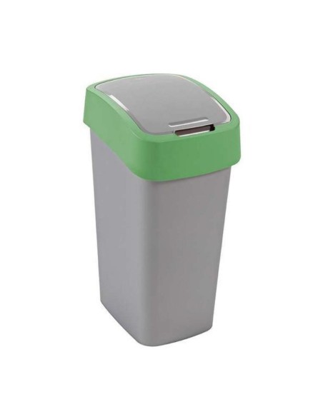Kosz 45 L na śmieci srebrny/zielony Curver Flip Bin - Kosze na śmieci Kosz 45 L na śmieci srebrny/zielony Curver Flip Bin 3253922172066 7