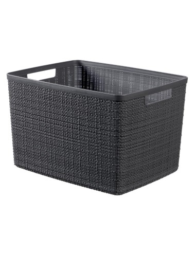 Organizer 20l ciemny szary Curver Jute 3253921907027 7