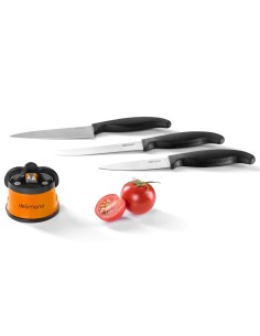 Bezpieczna ostrzałka do noży + komplet 3 noży Delimano Brava Extreme Sharpener 7630033989145 2