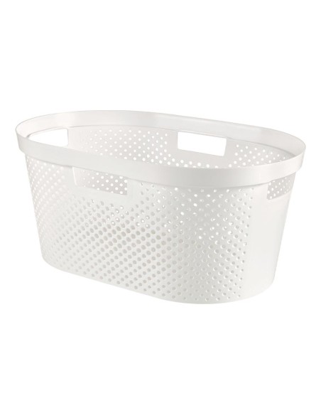 Kosz na pranie 40l biały Curver Infinity 3253924755014