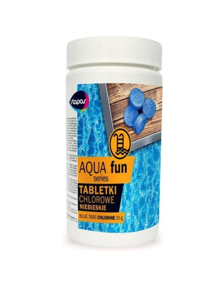 Niezawodne tabletki chlorowe niebieskie Aqua fun 20g/1kg 5902349681184