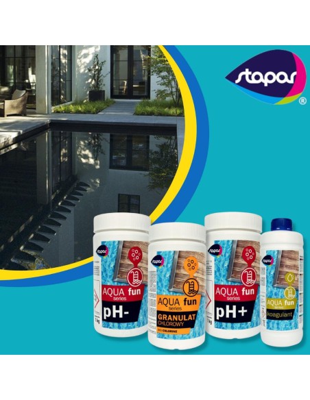 Startowy zestaw do pielęgnacji basenu 5 w 1 Stapar Aqua fun 5902349681832 5