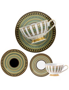 Serwis herbaciany Ćmielów Astra India kawowy deserowy dla 6 osób 18 elementów 5902767059909 2