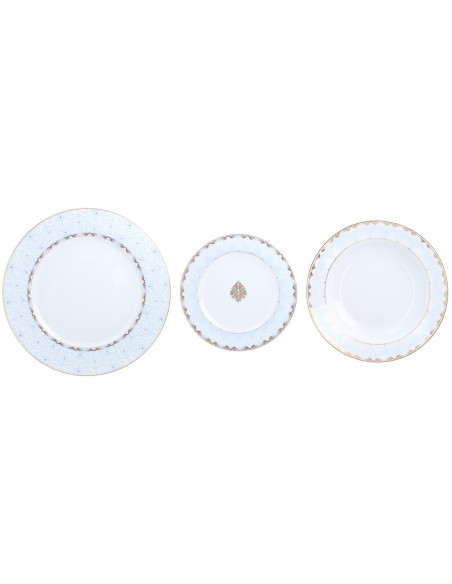 Kunsztowny zestaw talerzy obiadowych Ćmielów Astra Królewski Błękit dla 6 osób, 18 elementów 5902767066983 9