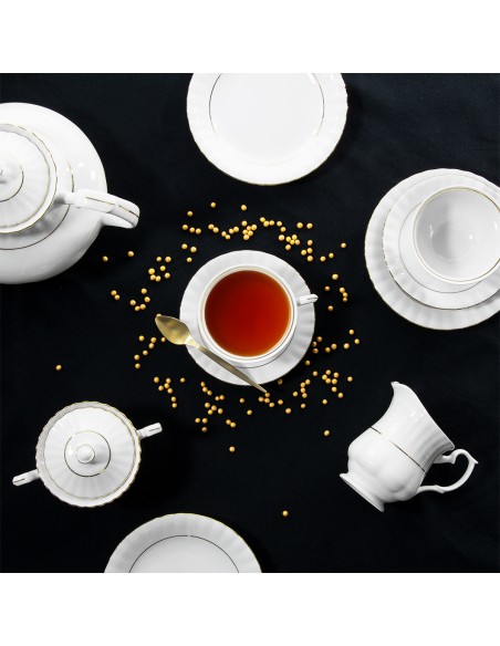 Serwis kawowy 39 elementów dla 12 osób Chodzież Iwona Złota Linia - Serwisy Serwis kawowy 39 elementów dla 12 osób Chodzież Iwona Złota Linia 5903353164427 8