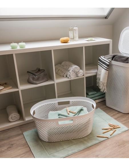 Kosz na pranie i bieliznę do magla 40l jasny szary Curver Infinity 3253924755007 4