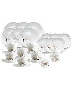 Porcelanowy zestaw obiadowo-kawowy Lubiana Magnolia dla 6 osób, 32 elementy 5900245228090 2