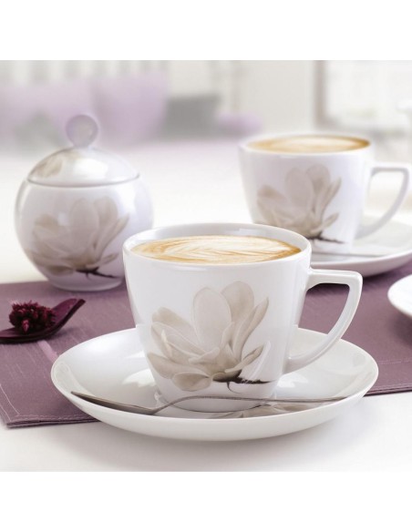 Porcelanowy zestaw obiadowo-kawowy Lubiana Magnolia dla 6 osób, 32 elementy - Serwisy Porcelanowy zestaw obiadowo-kawowy Lubiana Magnolia dla 6 osób, 32 elementy 5900245228090 2