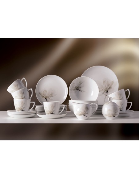 Porcelanowy zestaw obiadowo-kawowy Lubiana Magnolia dla 6 osób, 32 elementy - Serwisy Porcelanowy zestaw obiadowo-kawowy Lubiana Magnolia dla 6 osób, 32 elementy 5900245228090 9