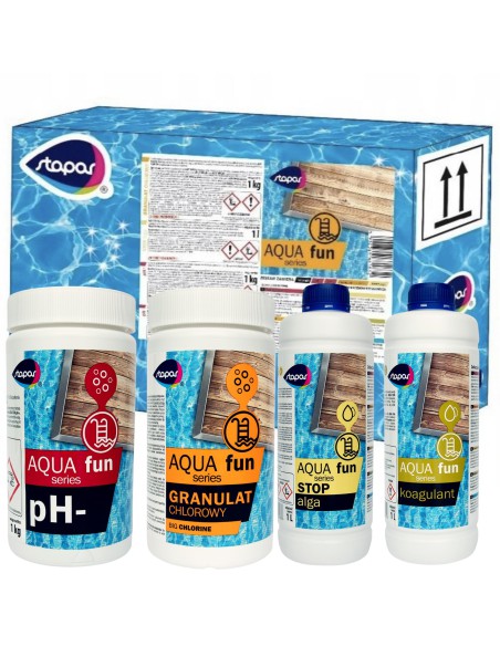 Praktyczny zestaw startowy chemii basenowej do SPA Stapar Aqua fun SPA 5902349681825