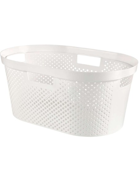 Pojemnik na pranie do magla 40l biały Curver Infinity Recycled 3253924755229