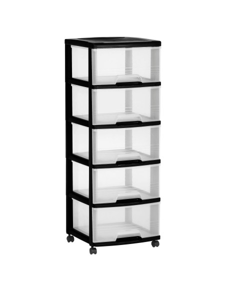 Komoda na kółkach 5 szuflad 5x20l Curver 3253926770282 4