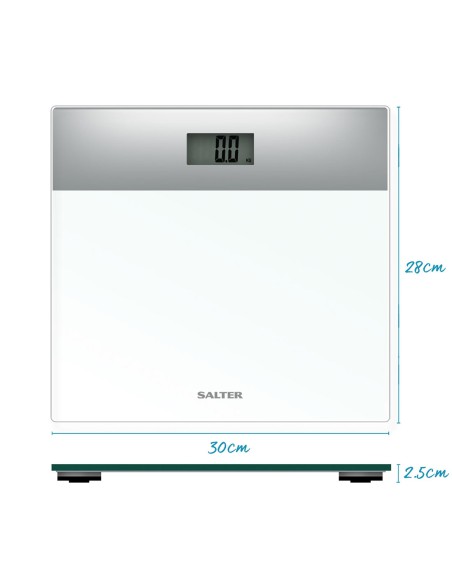 Biała waga łazienkowa elektroniczna Slim Salter 180kg 5010777143584 2