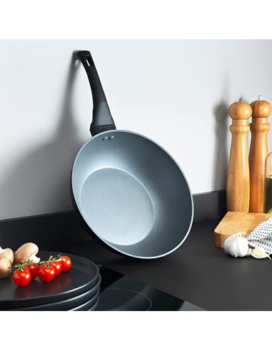 Wok patelnia głęboka non-stick Russell Hobbs Crystaltech 28cm 5054061316049 2