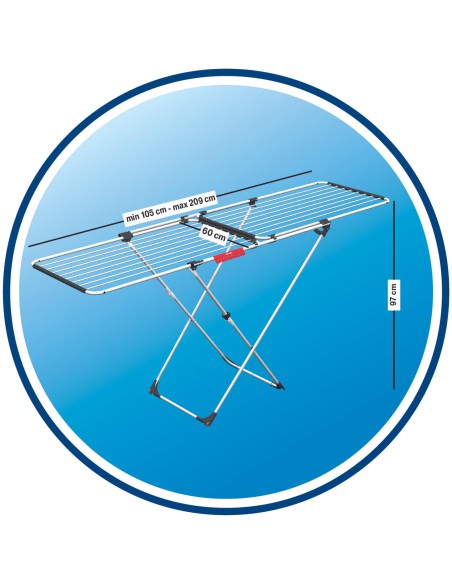 Rozsuwana suszarka na pranie Vileda Doble 22m 4023103202115 16