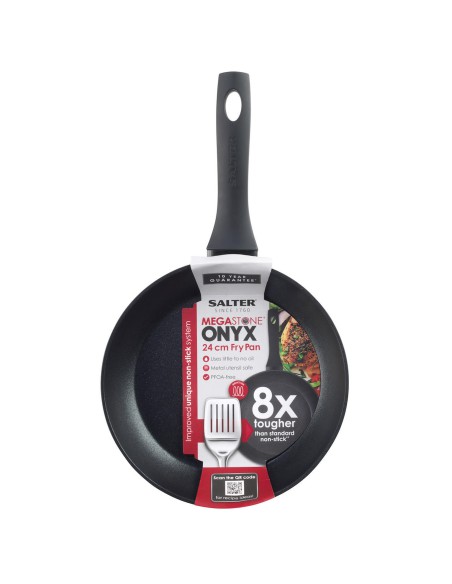 Patelnia do smażenia nieprzywierająca Salter Megastone Onyx, 24cm 5054061428551 2