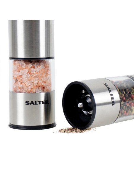 Elektryczne młynki do soli pieprzu przypraw 2szt Salter 5010777147858 2