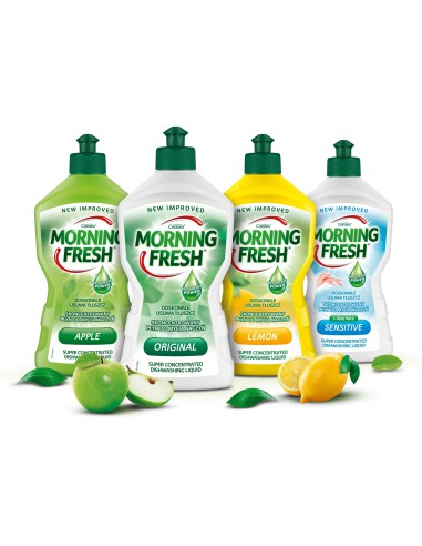 Jabłkowy pachnący płyn do naczyń MORNING FRESH 450ml 5000101509636 2