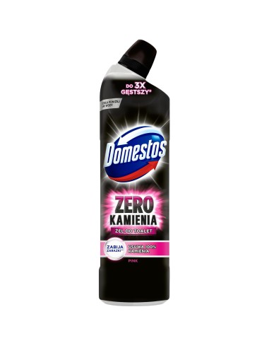 Żel do WC pink 750ml DOMESTOS Zero Kamienia 8717644186046 2