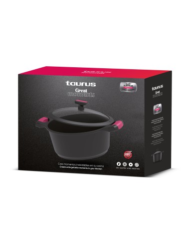 Wytrzymały garnek aluminiowy non-stick o średnicy 24cm Taurus Great Moments 8414234809278 3