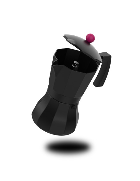 Włoska kawiarka o eleganckim designie na 9 filiżanek kawy Taurus Black Moments 9 8414234840820 2