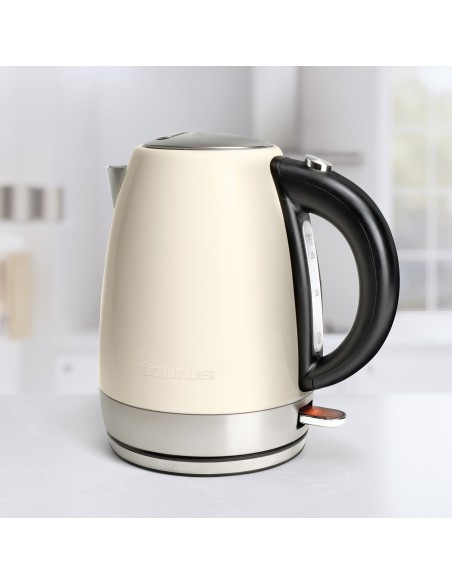 Stylowy czajnik elektryczny o pojemności 1.7l, 2200W Taurus Vintage Cream 8414234585264 3