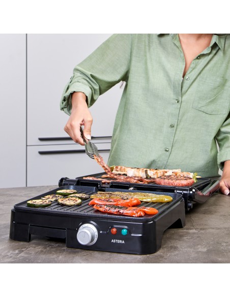 Funkcjonalny grill elektryczny 2w1 z opiekaczem Taurus Asteria 2200W 8414234680754 4