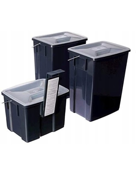 Zestaw koszy na śmieci do segregacji odpadów 2x10l + 6l Curver - Kosze na śmieci Zestaw koszy na śmieci do segregacji odpadów 2x10l + 6l Curver 3253928993030 2
