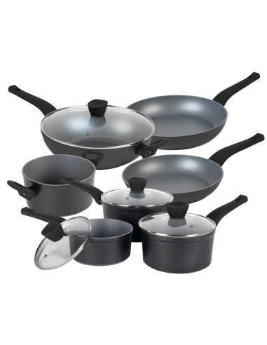 Zestaw patelnia garnek wok rondel Russell Hobbs Pearlised 11el 5054061314540